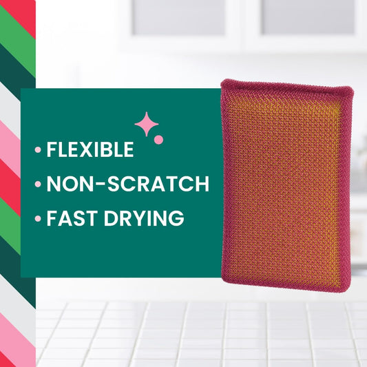 Scotch-Brite® Holiday All Purpose Cleaning Pad 720-H24-RED