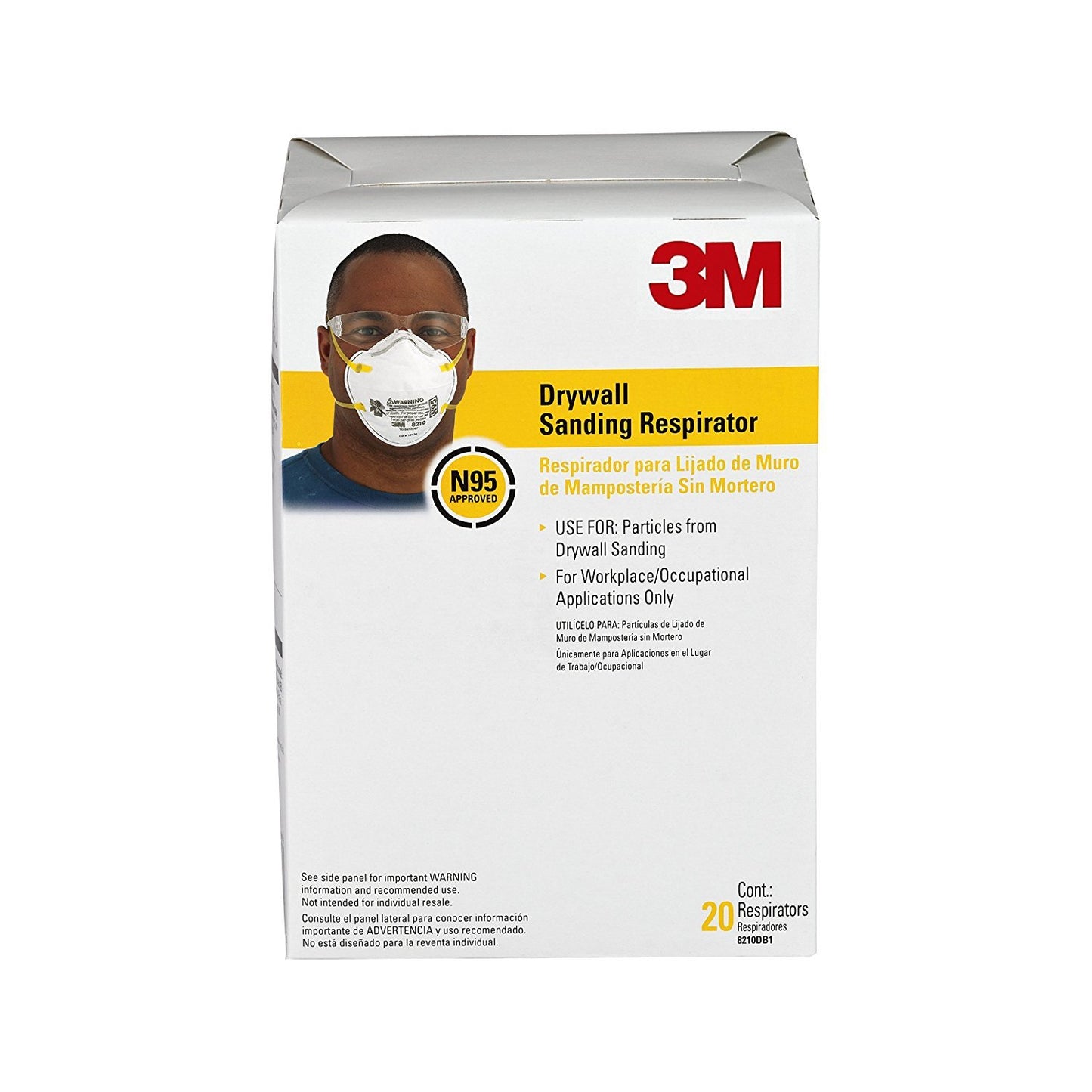 3M™ Particulate Respirator 8210 8210D20-DC, 20 eaches/pack, 4 packs/case
