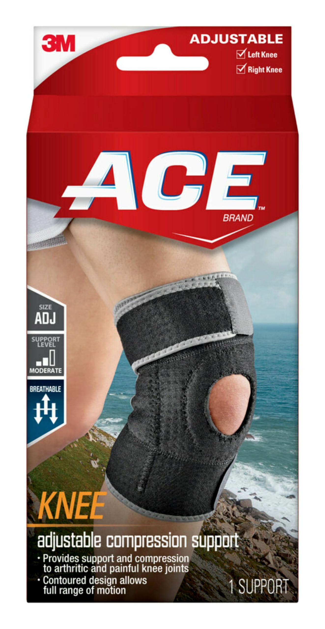 ACE™ Knee Support 207247-SIOC, One Size Adjustable