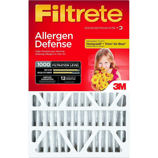 Filtrete™ Electrostatic Deep Pleat Air Filter 1000 MPR NADP03-4IN-4, 20 in x 25 in x 4 in (50.8 cm x 63.5 cm x 10.1 cm)