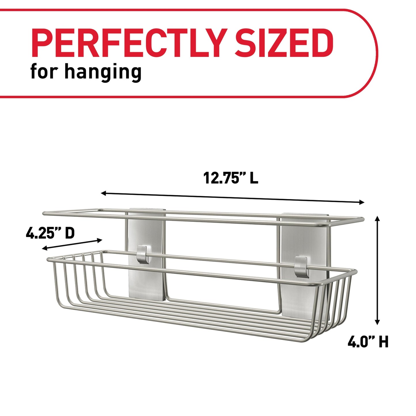 Command™ Shower Caddy BATH31-MB-ESF, Matte Black