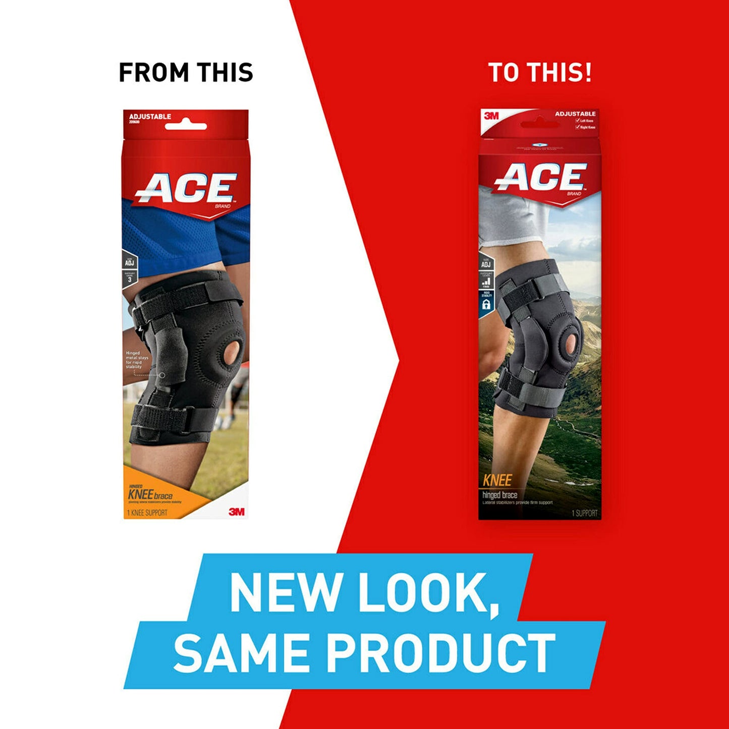 ACE™ Hinged Knee Brace 209600-SIOC, Adjustable