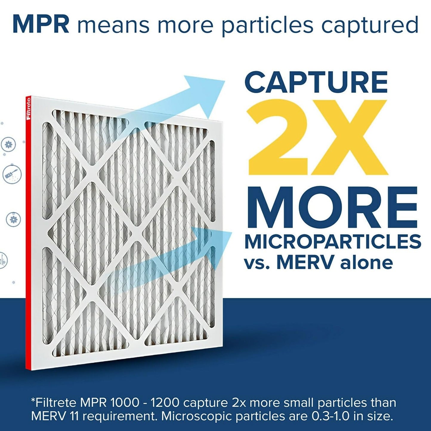 Filtrete™ Allergen Defense Air Filter, 1000 MPR, 9803-4, 20 in x 25 in x 1 in (50,8 cm x 63,5 cm x 2,5 cm)