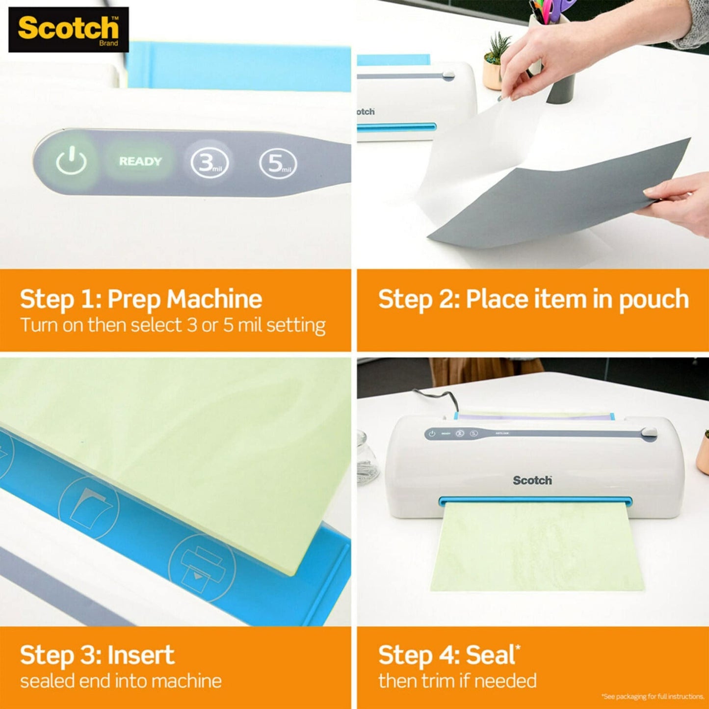 Scotch™ Thermal Laminator with 2 Pouches TL901X
