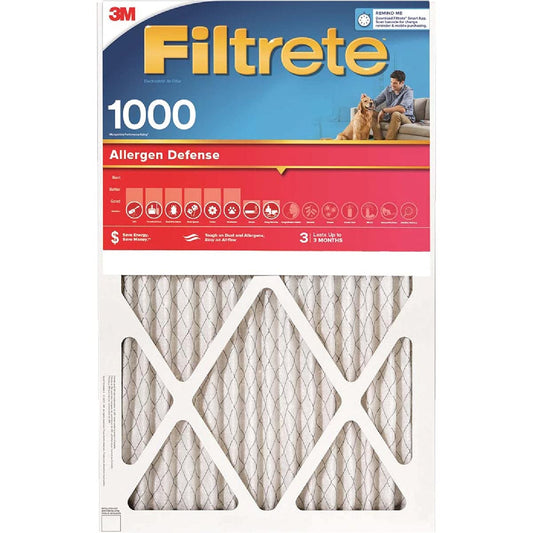 Filtrete™ Electrostatic Air Filter 1000 MPR 9822-4, 20 in x 30 in x 1 in (50.8 cm x 76.2 cm x 2.5 cm)