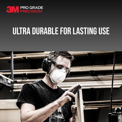 3M™ Pro Grade Precision™ 3-in-1 Sanding Sponge DCDA120-PGP-2T, 2.5 in x 4.5 in x 1 in, 120 grit, Medium, 6/case