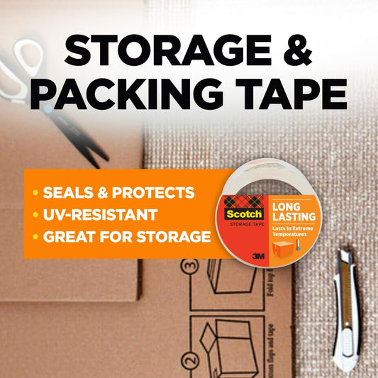Scotch Storage Packaging Tape, 1.88 in 54.6 yd (48 mm x 50 m)