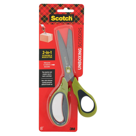Scotch™ Non-Stick Unboxing Scissors 1488NS, 8 inch