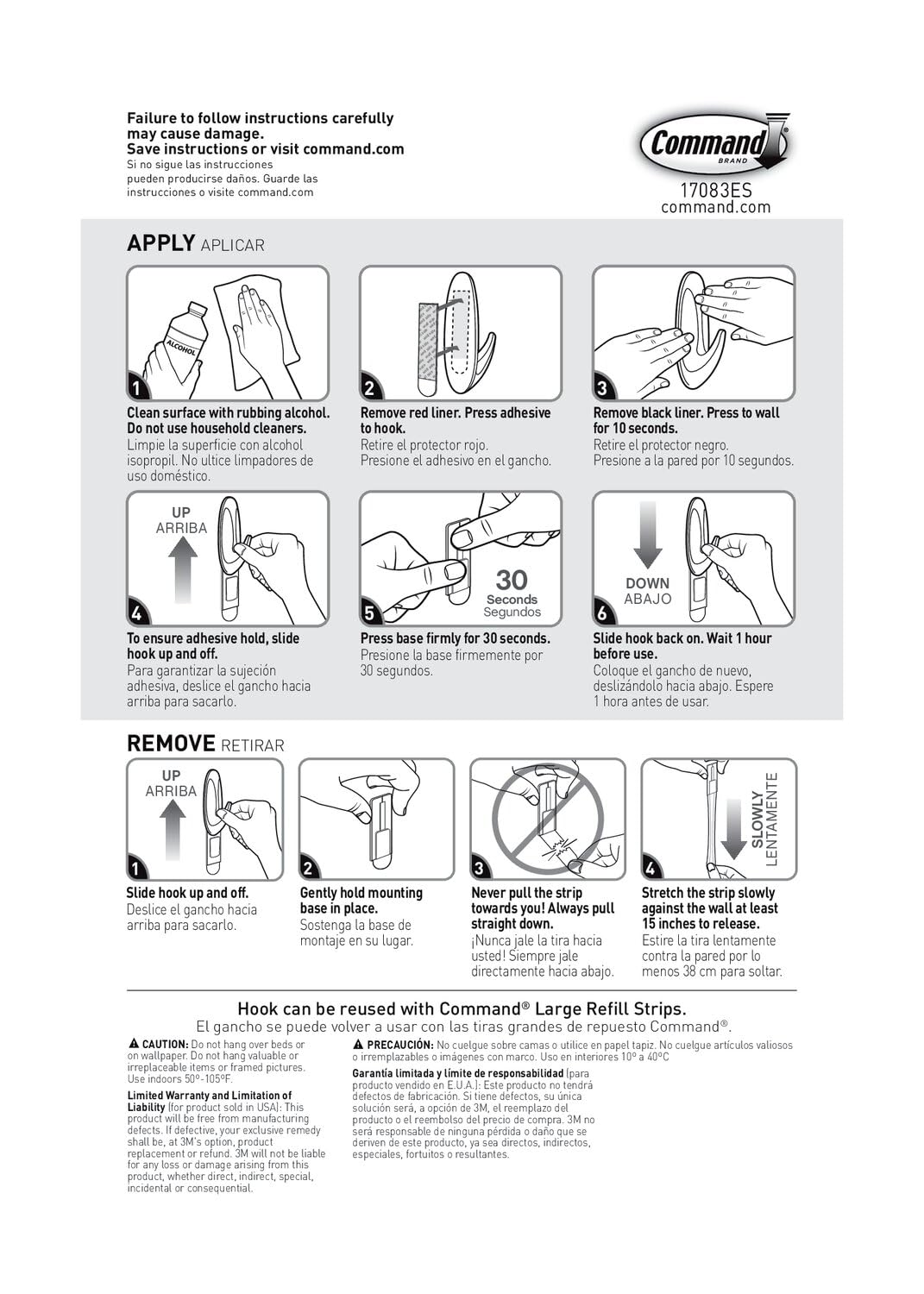 Command™ Large Designer Hook, 17083-S16NA