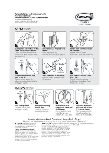 Command™ Large Designer Hook, 17083-S16NA