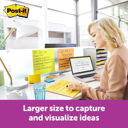 Post-it® Super Sticky Big Notes BN11, 11 in x 11 in (27.9 cm x 27.9 cm), 100% PEFC, SGSCH-PEFC-COC-110078