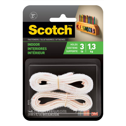 Scotch™ Indoor Fasteners RF4710, 3/4 in x 1.5ft (19,0 mm x 45,7 cm) White 1 Set of Strips