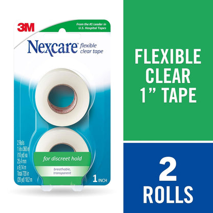 Nexcare™ Flexible Clear 771-2PK, 1 in x 360 in (25,4 mm x 9,14 m) in 2 Pk