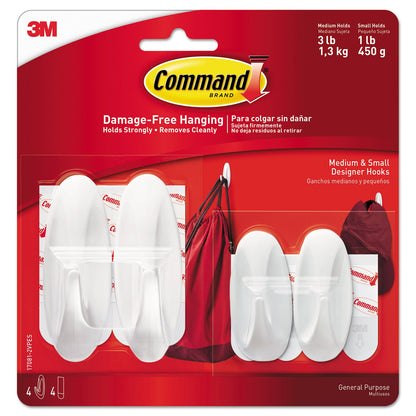 Command™ Small/Medium Designer Hook Value Pack 17081-2VPES
