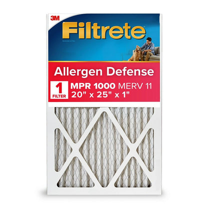 Filtrete™ Allergen Defense Air Filter, 1000 MPR, 9803-4, 20 in x 25 in x 1 in (50,8 cm x 63,5 cm x 2,5 cm)