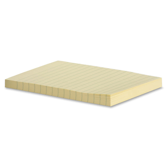 Business Source Yellow Adhesive Notes 4"x6"