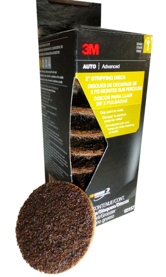 3M™ Stripping Disc, 03157, 2 in, Coarse, 10 per pack, 24 packs per case