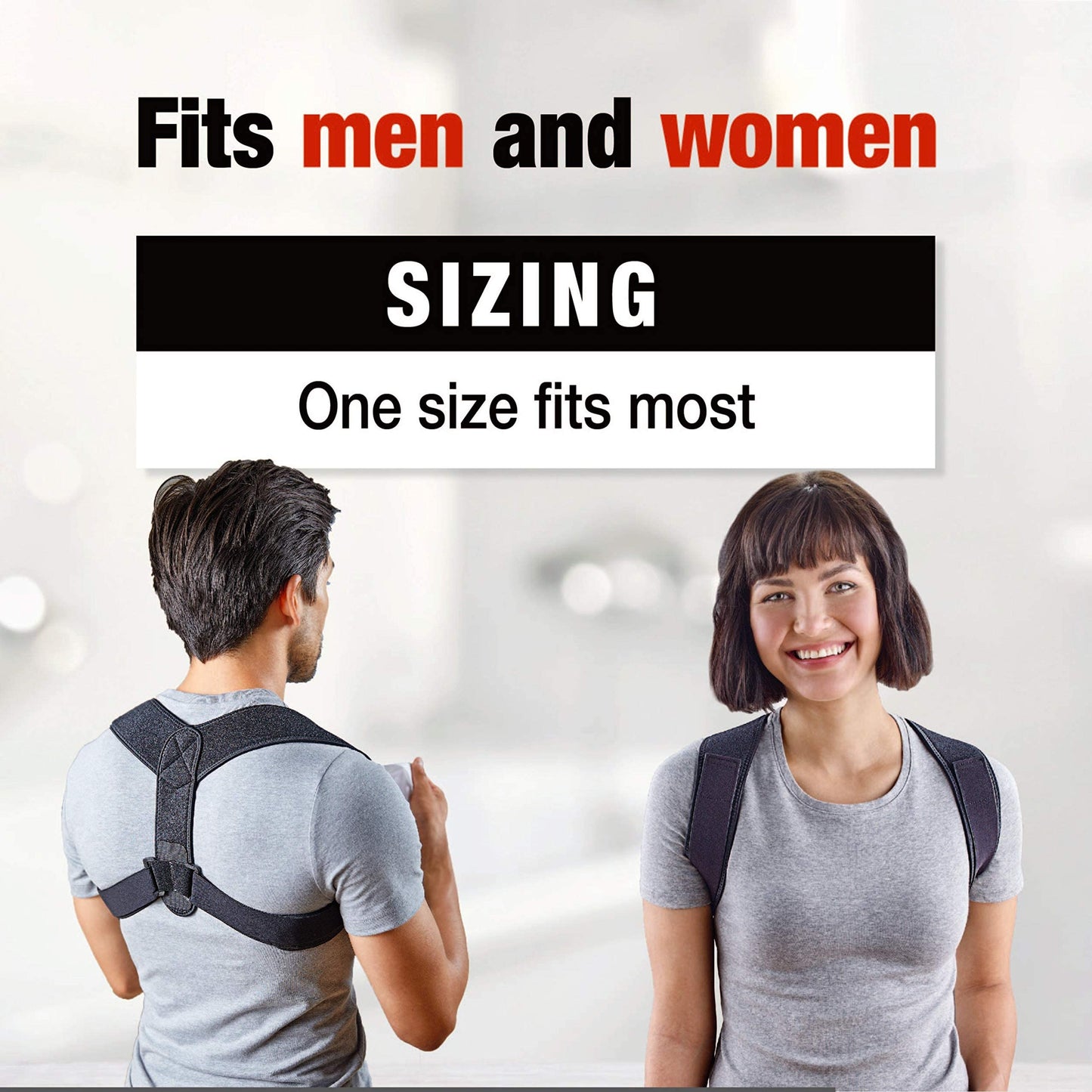 ACE™ Posture Corrector 208620-SIOC, One Size, Adjustable