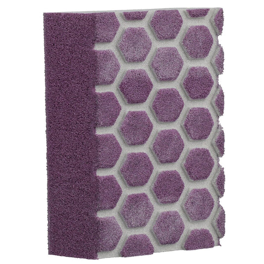 3M™ Pro Grade Precision™ 3-in-1 Sanding Sponge DCDA120-PGP-2T, 2.5 in x 4.5 in x 1 in, 120 grit, Medium, 6/case