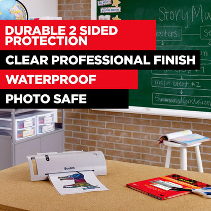 Scotch™ Thermal Pouches TP3854-150, 8.9 in x 11.4 in (228 mm x 291 mm)