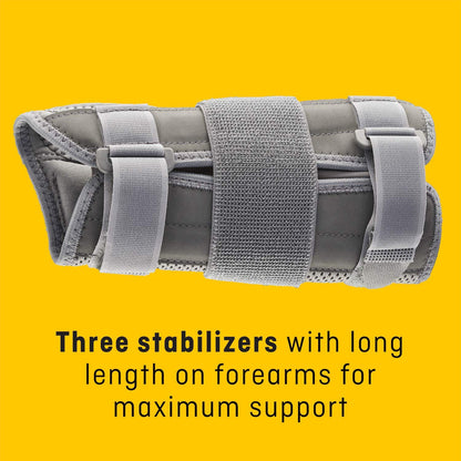 FUTURO™ Deluxe Wrist Stabilizer Right Hand, 09013ENR, Adjustable, Grey