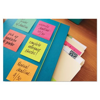 Post-it® Notes 654-5UC, Jaipur Collection, 5x100 Sheets/Pack, 24 Packs/Case, 76 mm x 76 mm, 100% PEFC, SGSCH-PEFC-COC-110078