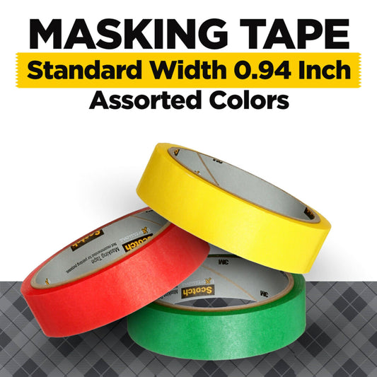 Scotch® Expressions Masking Tape 3437-3PRM, 3PK Primary