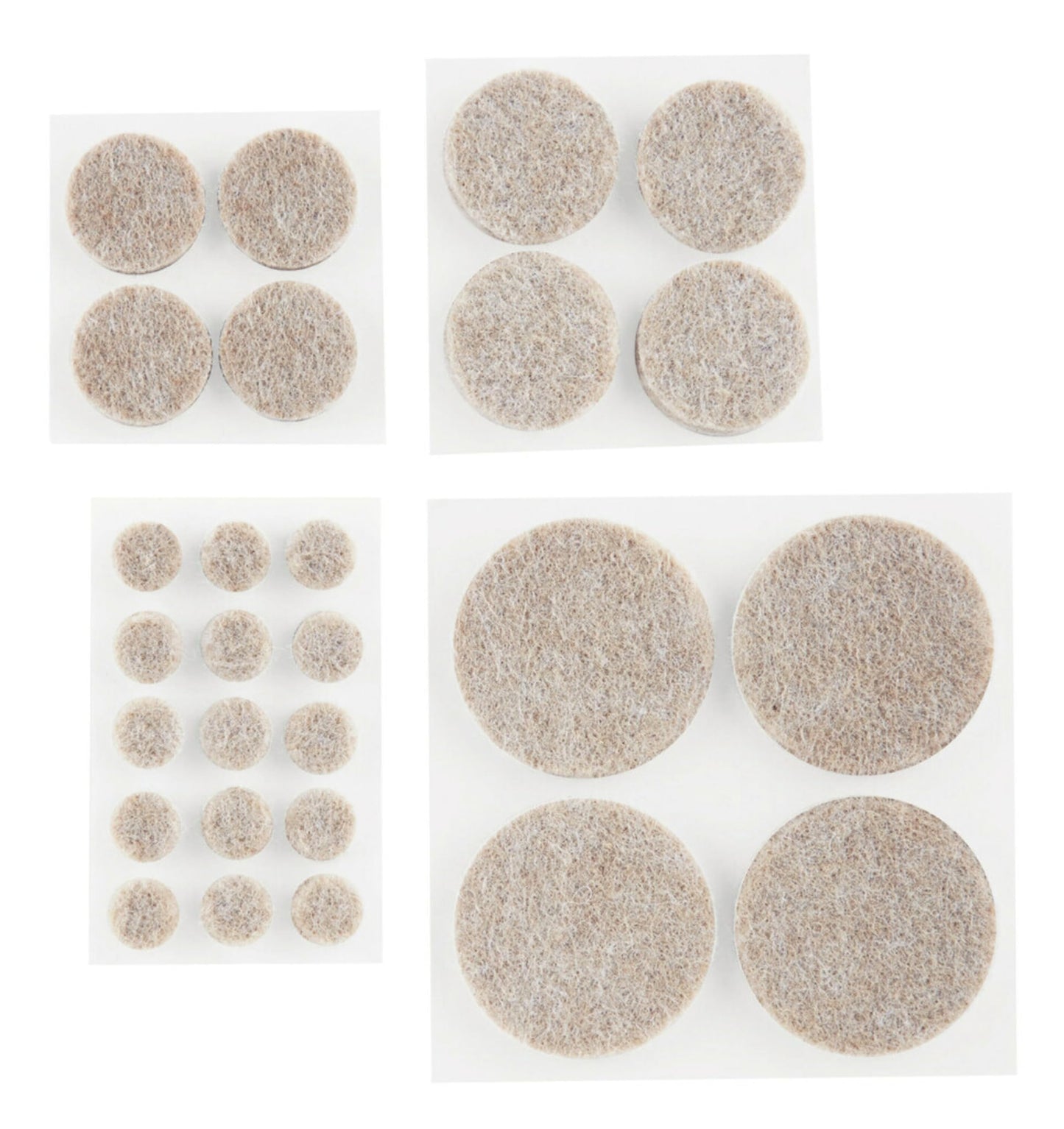 Scotch™ Felt Pads Value Pack SP842-NA-S, 36 Pack, Beige