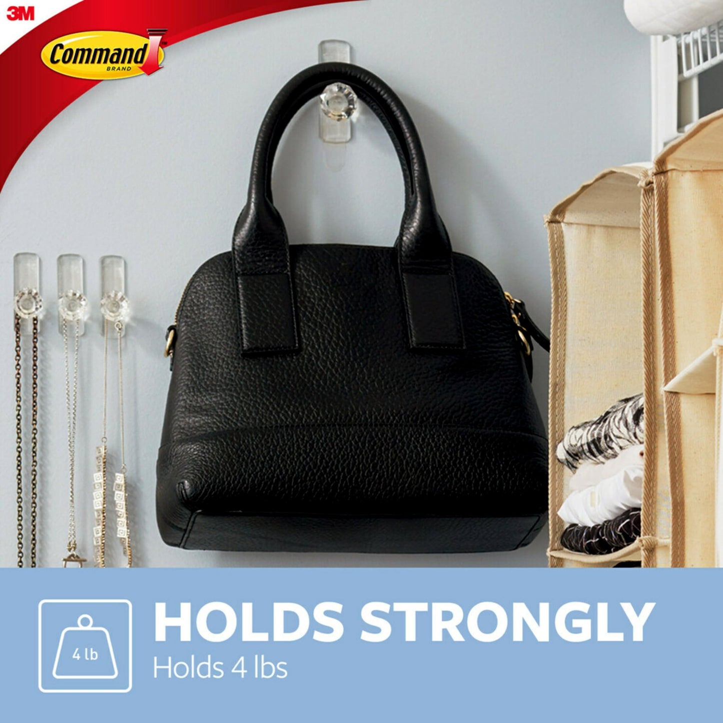 Command™ Clear Large Crystal Hook 17096CLR-ES