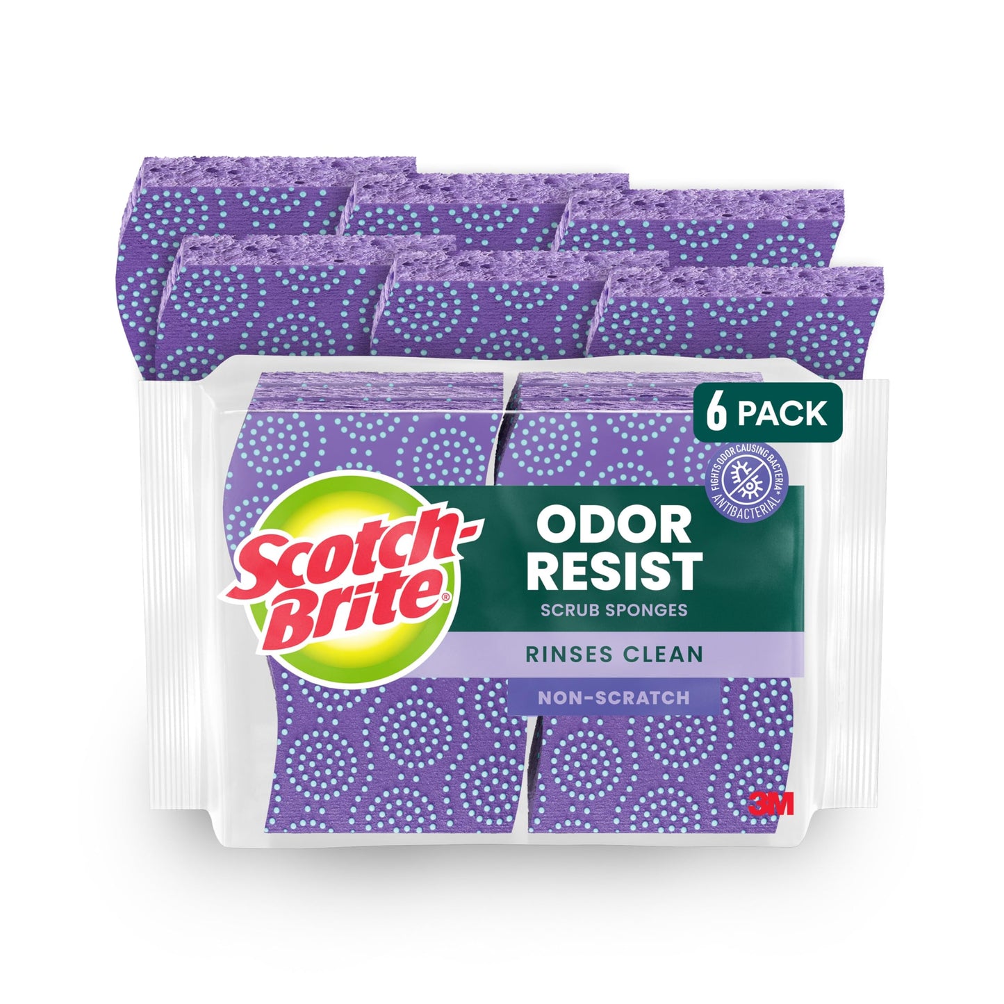Scotch-Brite® Odor Resist Non-Scratch Sponge 20306-4