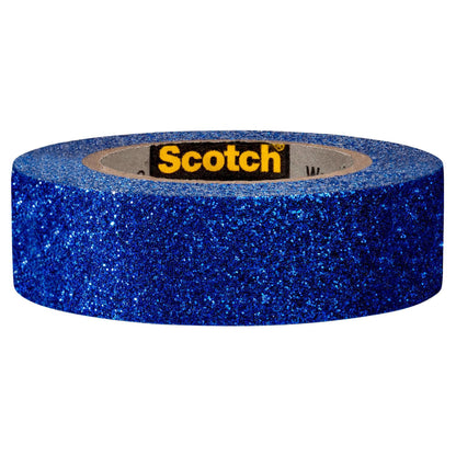 Scotch® Expressions Glitter Tape C514-BLU2, .59 in x 196 in (15 mm x 5 m) Dark Blue Glitter