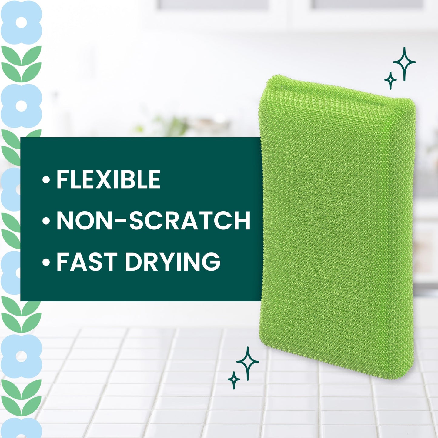 Scotch-Brite® Blooms All Purpose Cleaning Pad 722-S25-LEAF