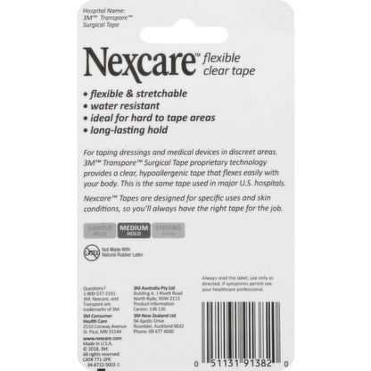 Nexcare™ Flexible Clear 771-2PK, 1 in x 360 in (25,4 mm x 9,14 m) in 2 Pk