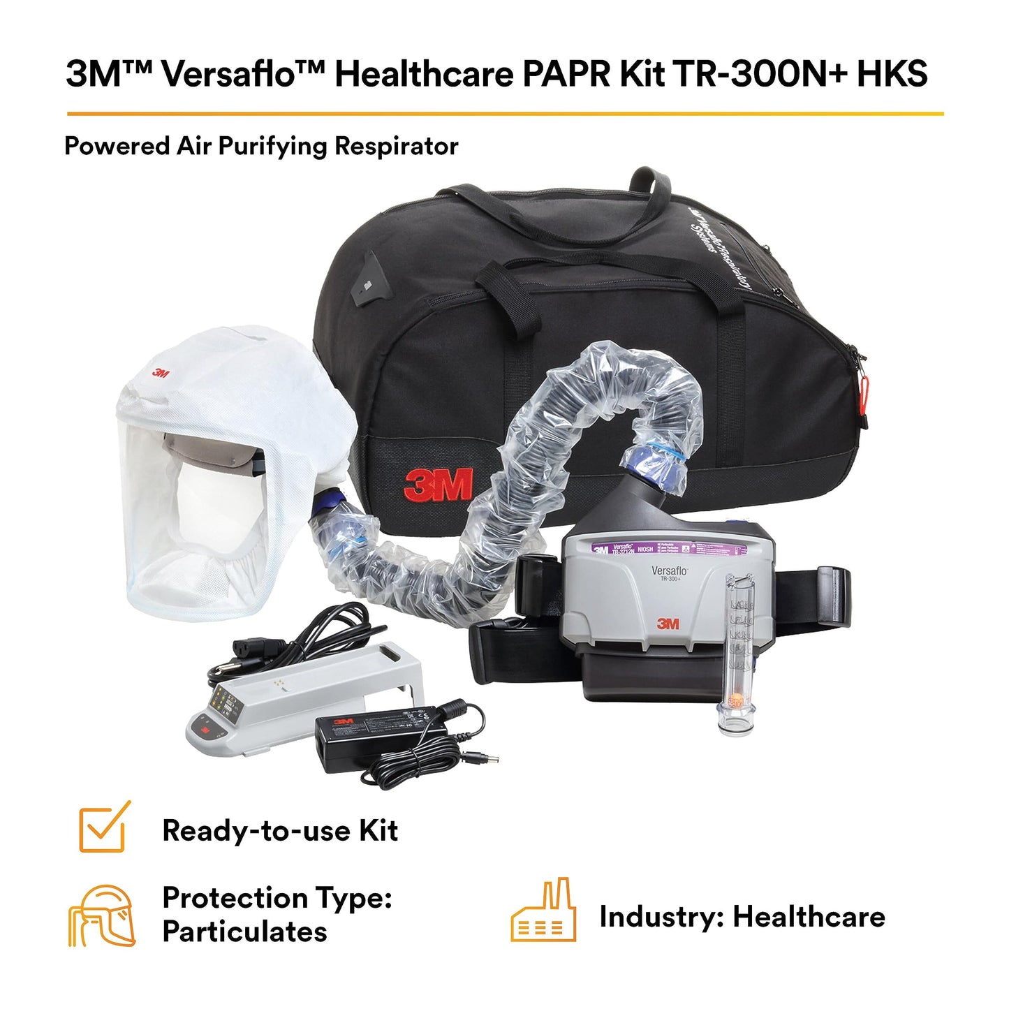 3M™ Versaflo™ Healthcare PAPR Kit TR-300N+ HKS, Small - Medium 1 EA/Case