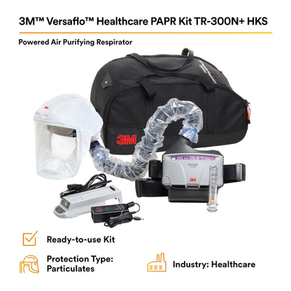 3M™ Versaflo™ Healthcare PAPR Kit TR-300N+ HKS, Small - Medium 1 EA/Case