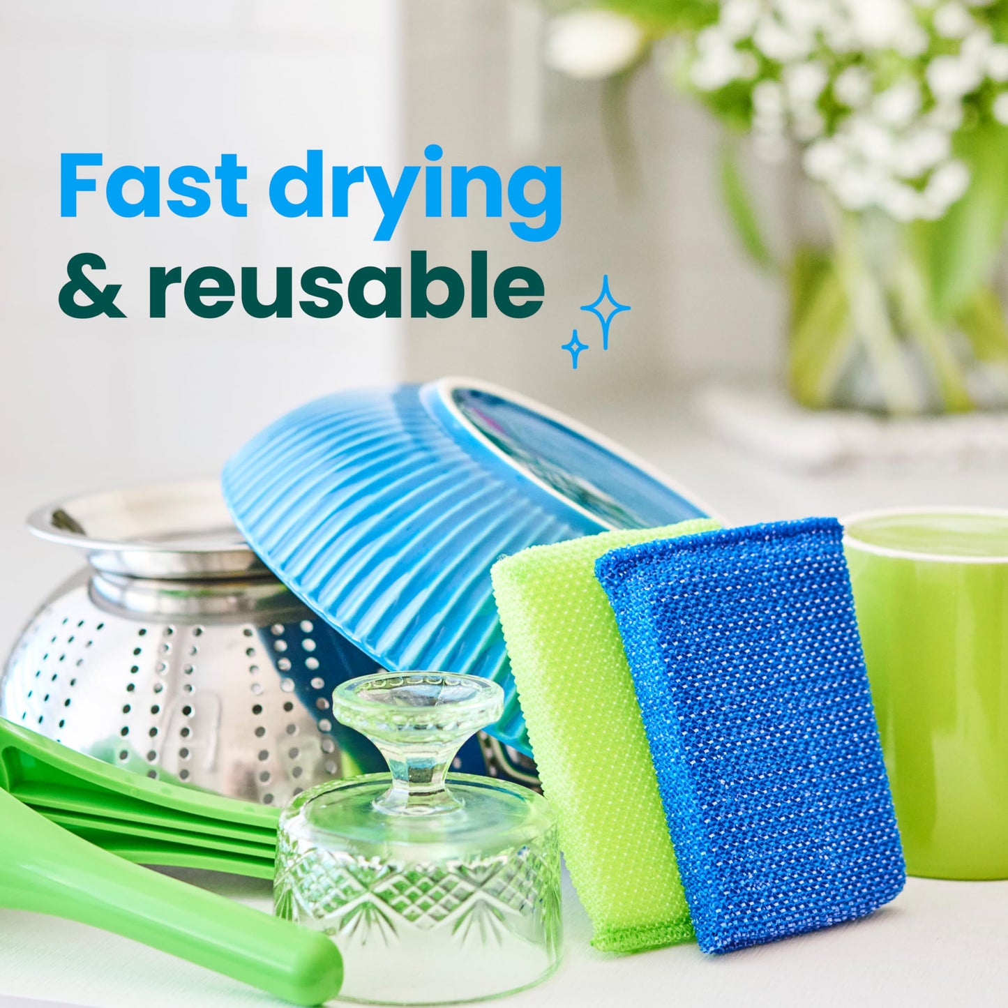 Scotch-Brite® Blooms All Purpose Cleaning Pad 722-S25-LEAF