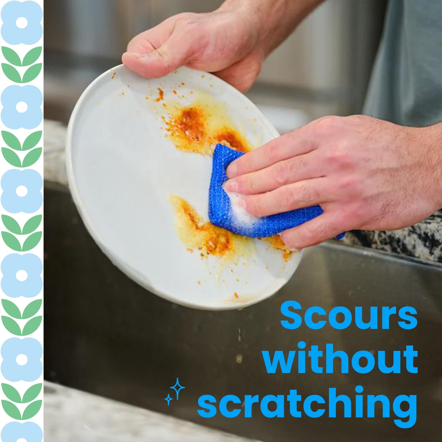 Scotch-Brite® Blooms All Purpose Cleaning Pad 722-S25-LEAF