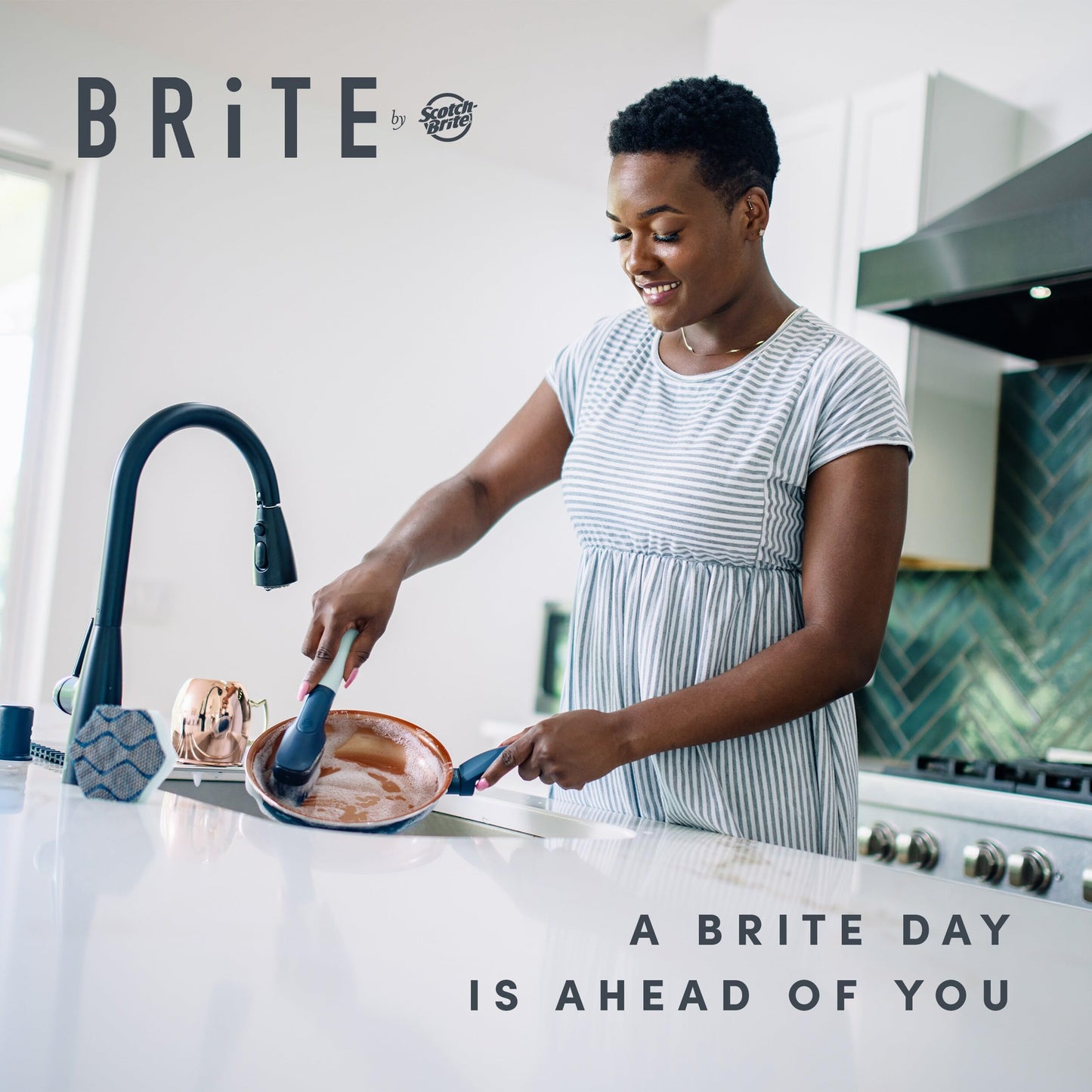 Scotch-Brite® Mess Free Dishwand 751BR-4, 4/1