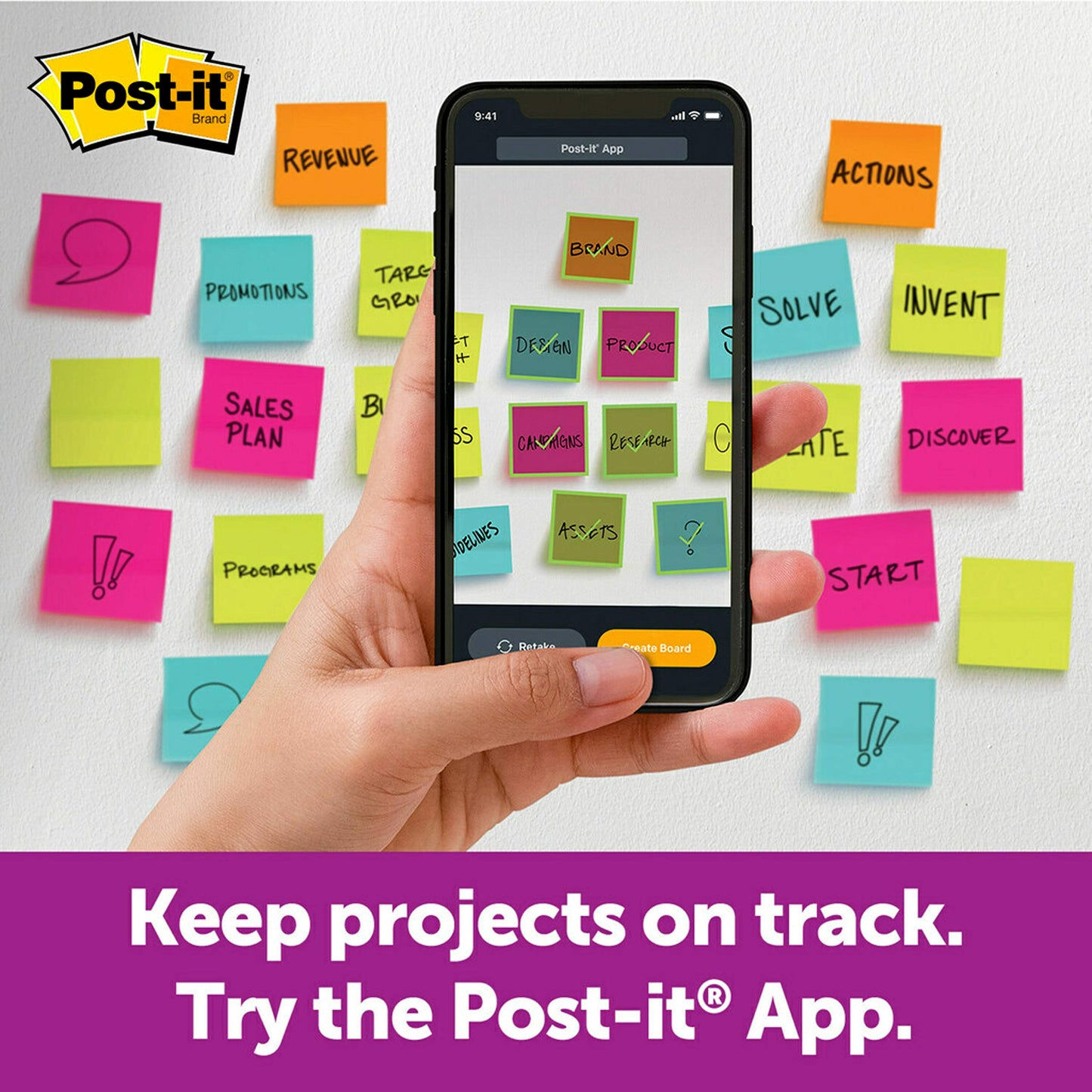 Post-it® Super Sticky Big Notes BN11, 11 in x 11 in (27.9 cm x 27.9 cm), 100% PEFC, SGSCH-PEFC-COC-110078