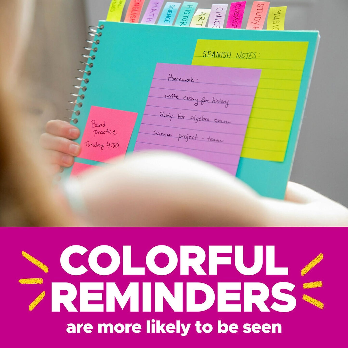 Post-it® Super Sticky Notes 660-5SSMIA, Supernova Neons, 4 in x 6 in (101 mm x 152 mm), 100% PEFC, SGSCH-PEFC-COC-110078