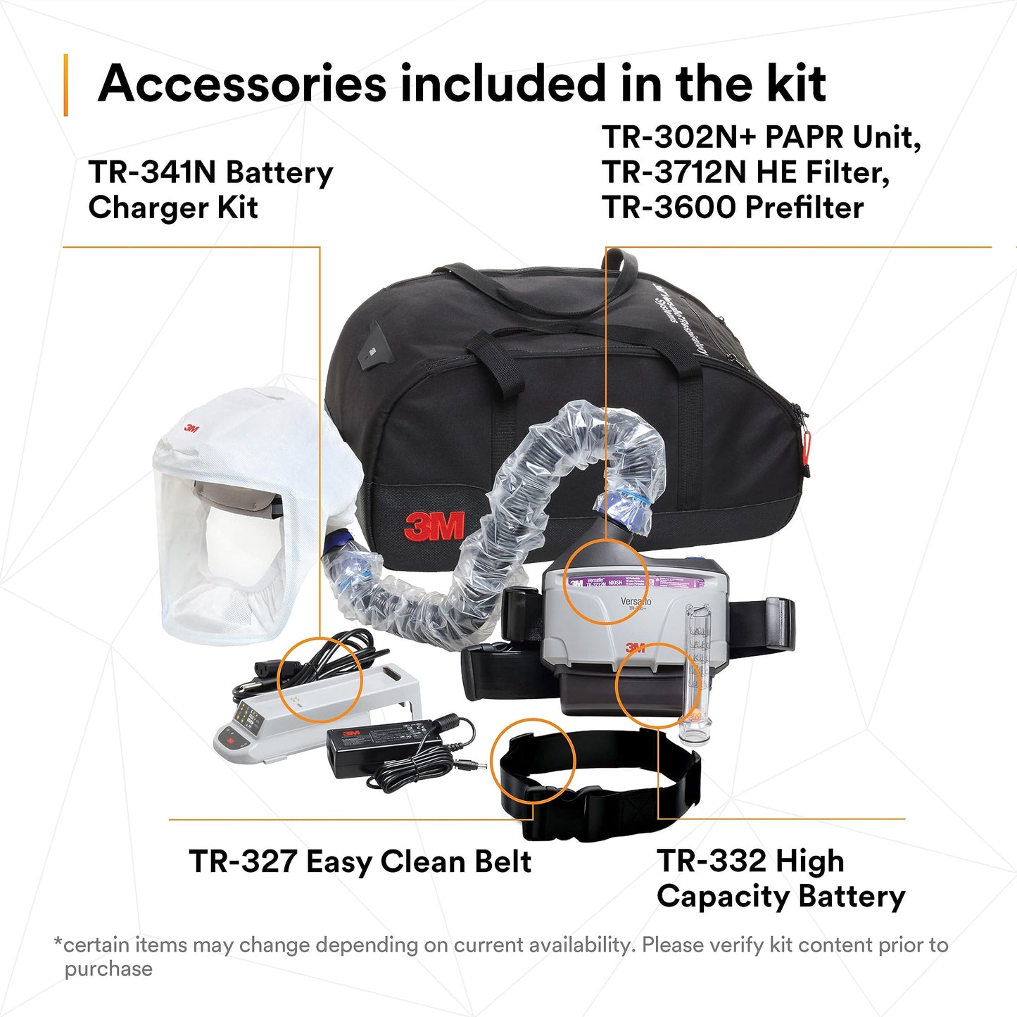 3M™ Versaflo™ Healthcare PAPR Kit TR-300N+ HKS, Small - Medium 1 EA/Case