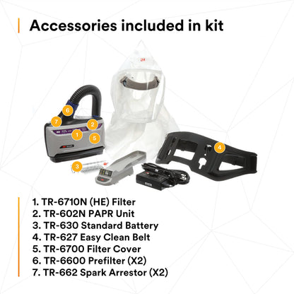 3M™ Versaflo™ Easy Clean PAPR Kit TR-600-ECK, 1 EA/Case