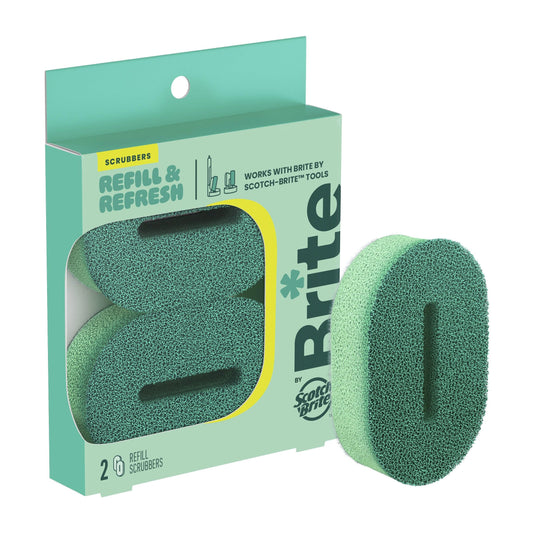 Brite by Scotch-Brite Refill Scrubbers, 2 Pack