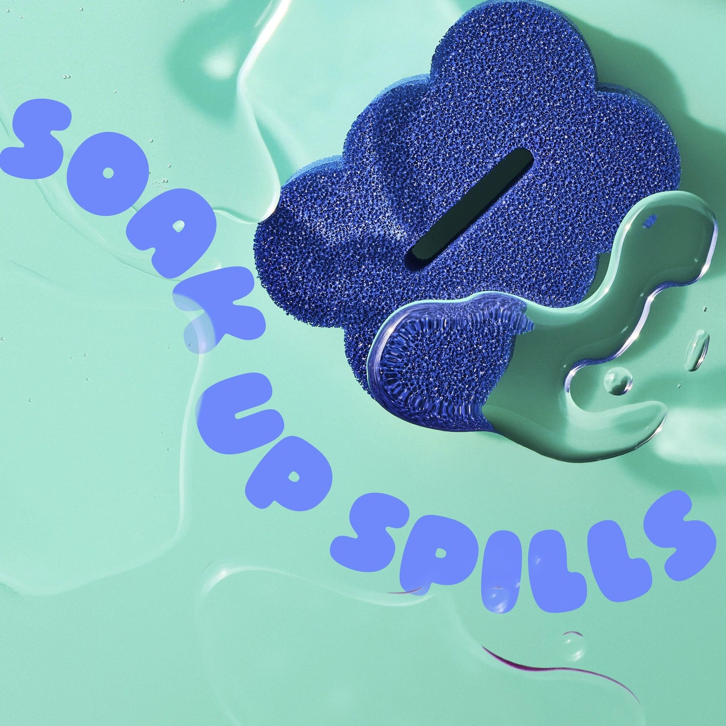 Brite by Scotch-Brite Scrub & Wipe with Drain + Dry Stand, Kitchen Sponge for Washing Dishes, 1 Scrub Sponge