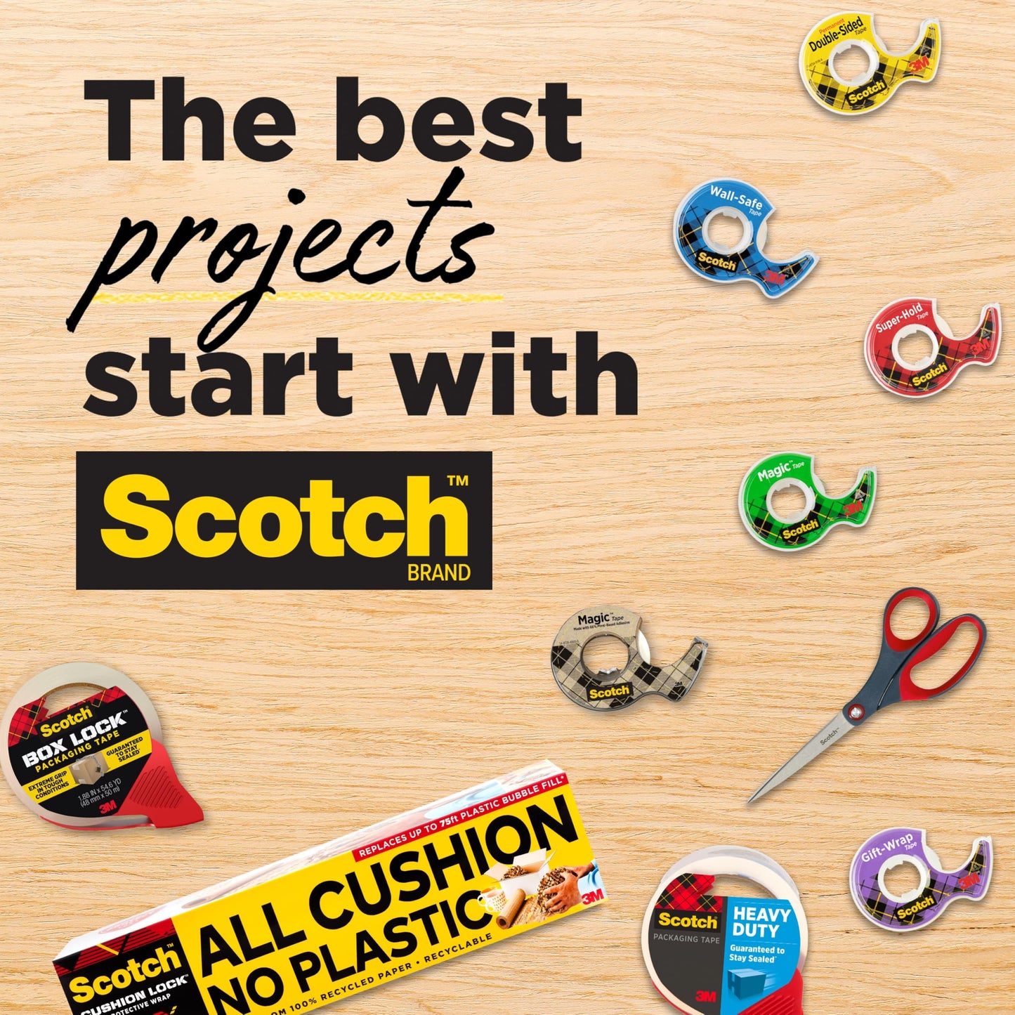Scotch® Magic™ Tape 810, 3/4 in x 1296 in Boxed