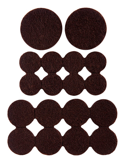 Scotch™ Felt Pads Value Pack SP846-NA-S, 36 Pack, Brown