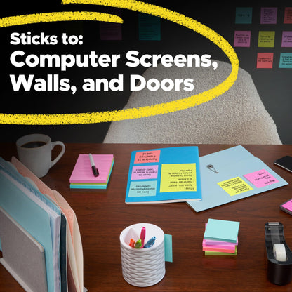 Post-it® Super Sticky Notes 622-18SSAN-CP, Playful Primaries, 100% PEFC, SGSCH-PEFC-COC-110078