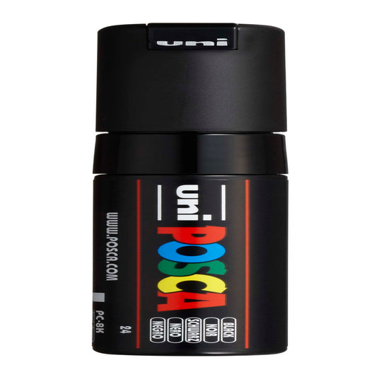 uni® POSCA PC-8K Water-Based Paint Markers, Broad Tip (8mm), Black