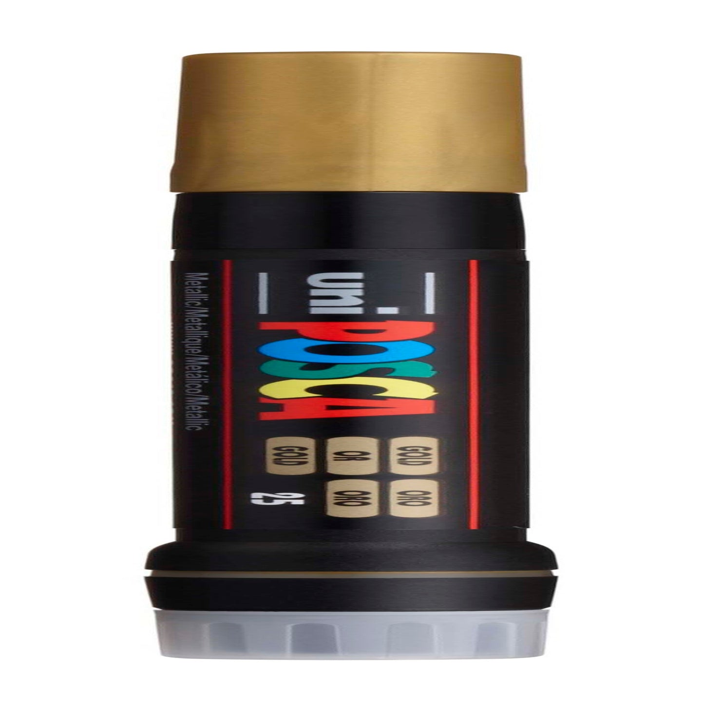 uni® POSCA PCF-350 Water-Based Paint Markers, Brush Tip (1-10mm), Gold