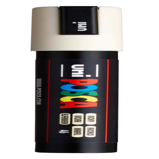 uni® POSCA PC-5M Water-Based Paint Markers, Reversible Medium Tip (1.8-2.5mm), Ivory
